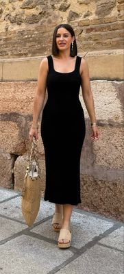 Vestido Hilo Salma Negro