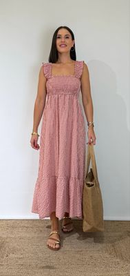 Vestido Vichy Volantes