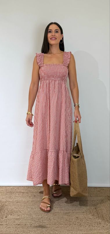 Vestido Vichy Volantes
