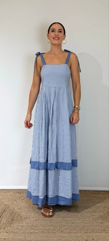 Vestido Vichy Lazos