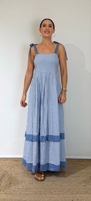 Vestido Vichy Lazos