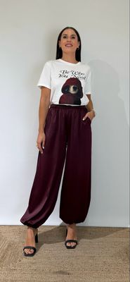 Pantalón Balloon Satinado Pantalón Balloon Satinado