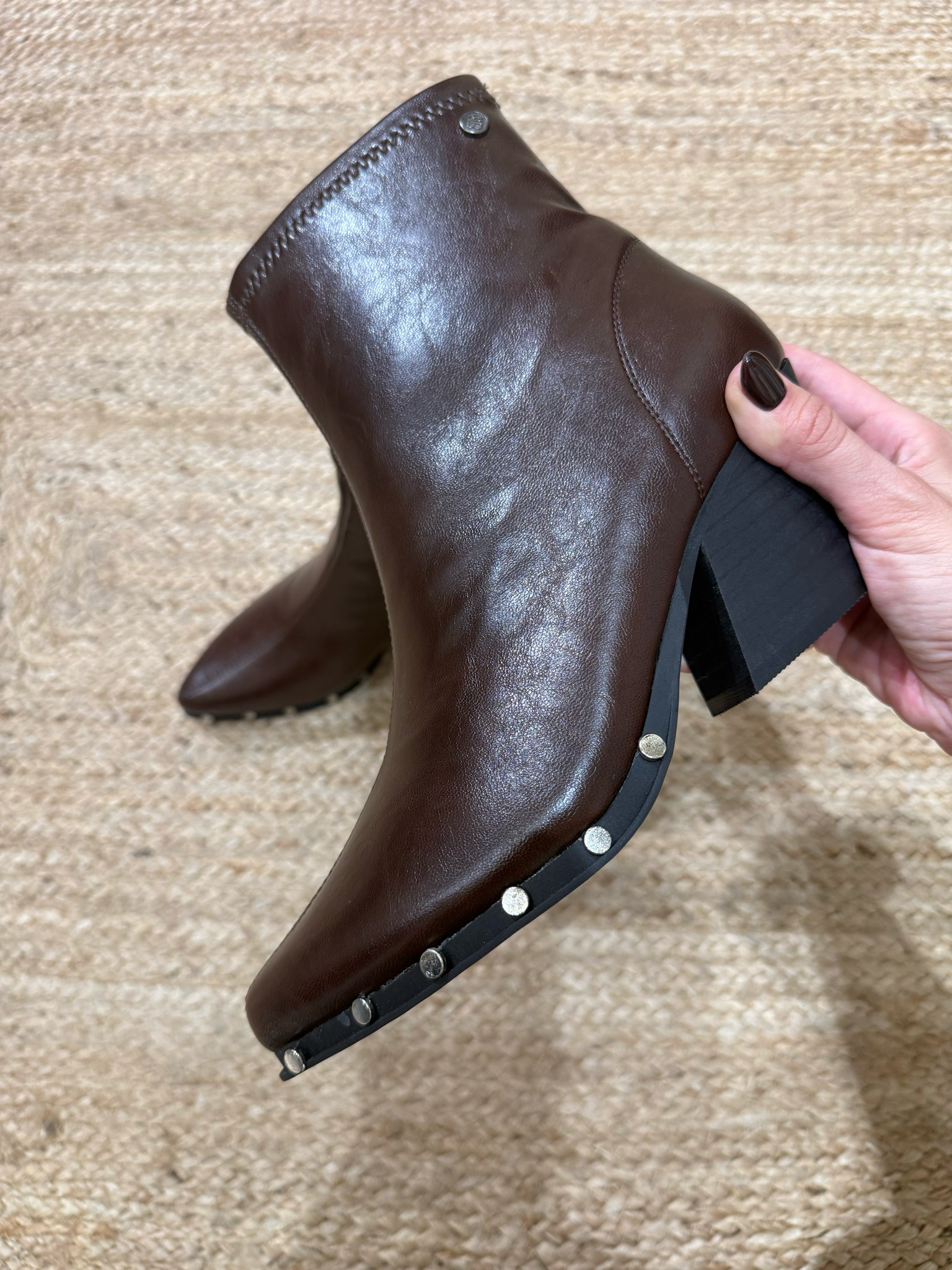 Botines Tachuelas Marrón