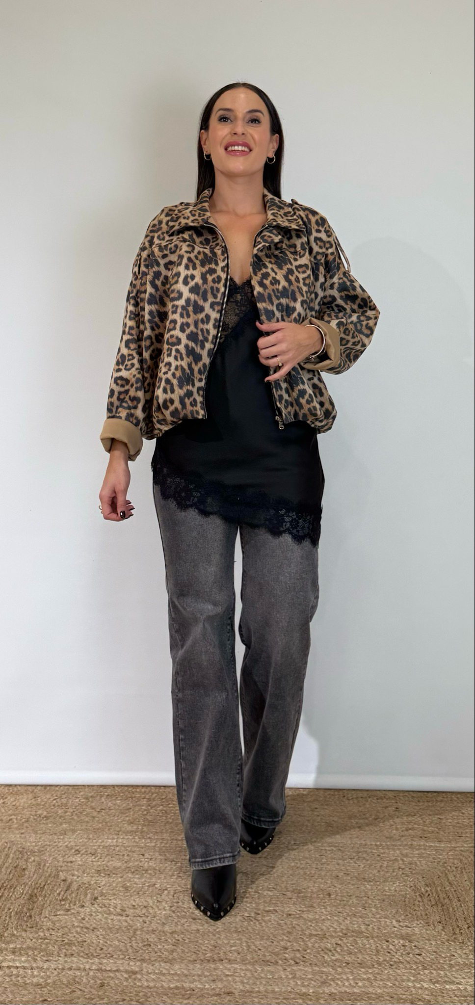 Vaquero Wide Leg Gris