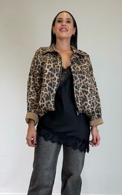 Bomber Leopard Antelina Bomber Leopard Antelina