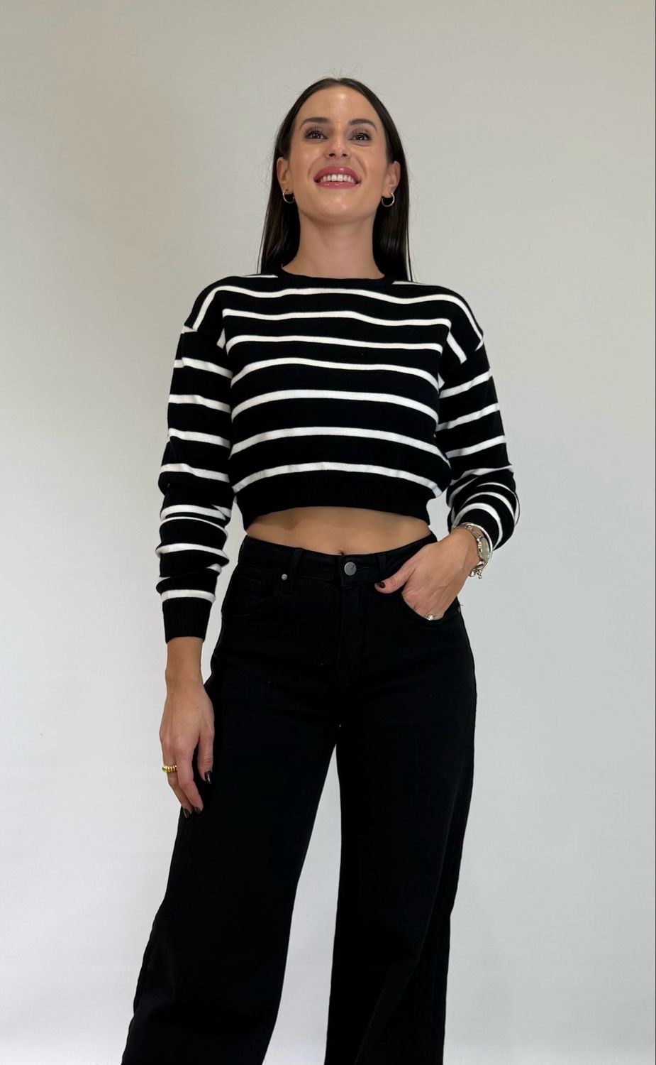 Jersey Rayas Negro Jersey Rayas Negro