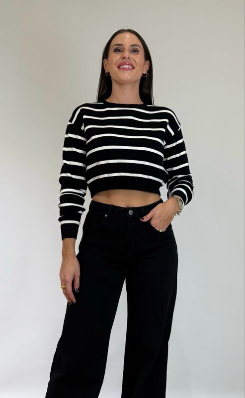 Jersey Rayas Negro Jersey Rayas Negro