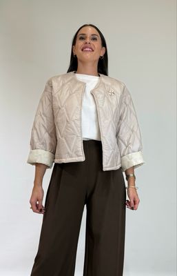 Chaqueta Acolchada Beige Chaqueta Acolchada Beige
