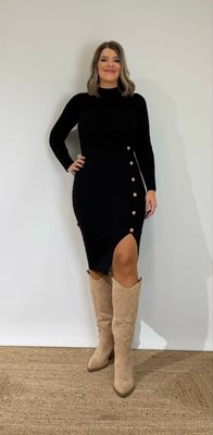 Vestido Canalé Botones Vestido Canalé Botones