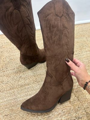Bota alta cowboy marrón Bota alta cowboy marrón