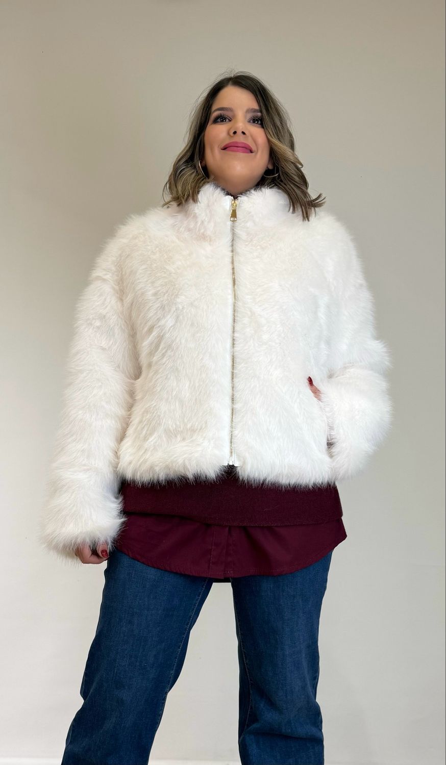 Chaqueta Pelos Ivonne Blanco Chaqueta Pelos Ivonne Blanco