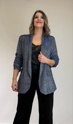 Blazer Brillo Plata Blazer Brillo Plata