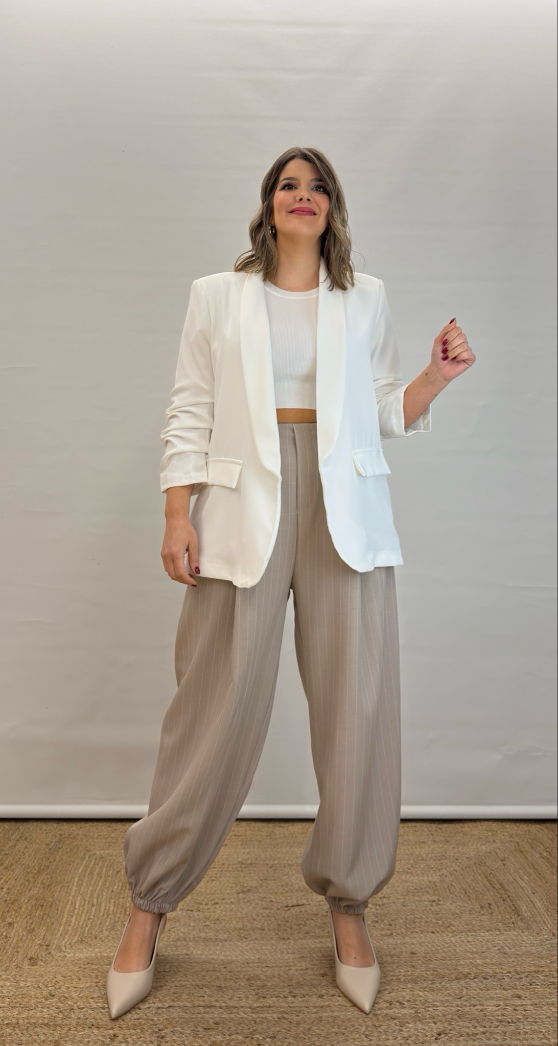 Pantalón balloon diplomático Camel