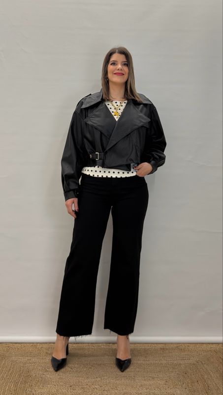 Cazadora efecto piel Cazadora efecto piel