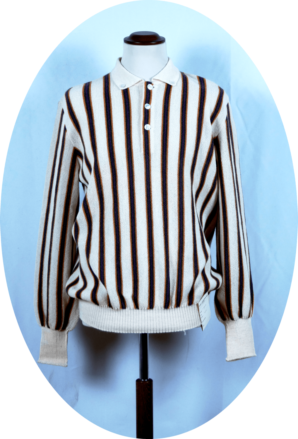 Pullover mit Polo Kragen