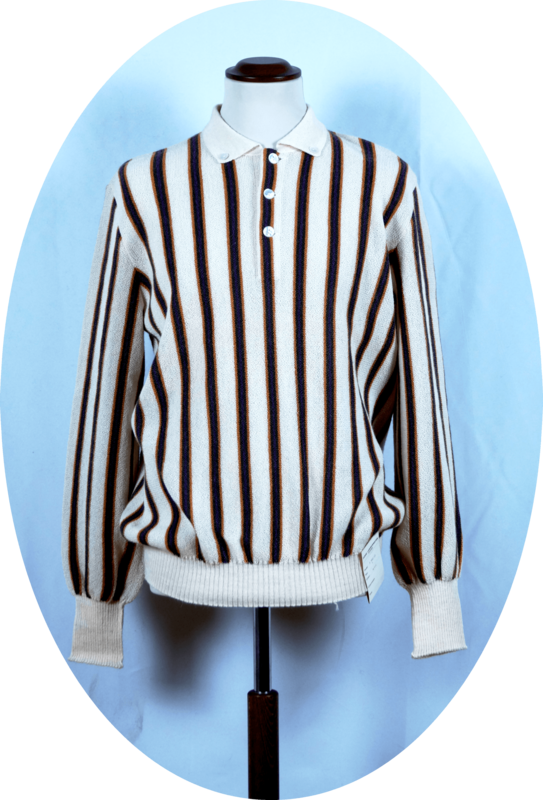 Pullover mit Polo Kragen