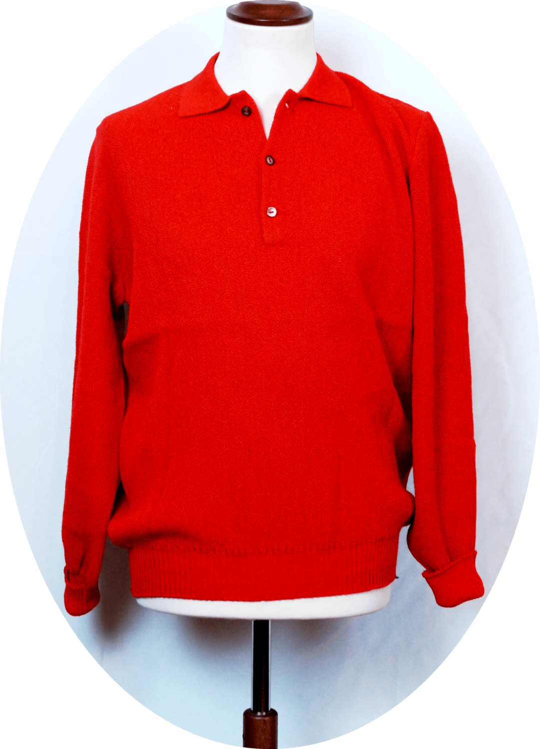 Pullover mit Polo Kragen