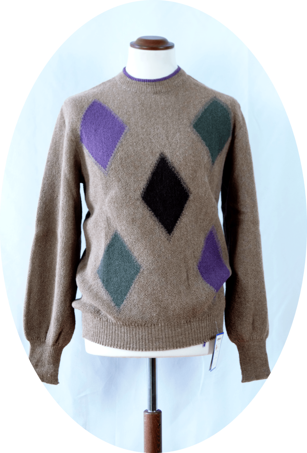 Karo Intarsia Pullover