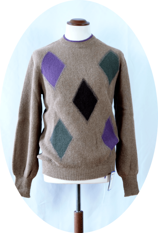 Karo Intarsia Pullover
