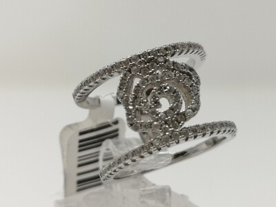 Silver CZ Ring Ladies 925