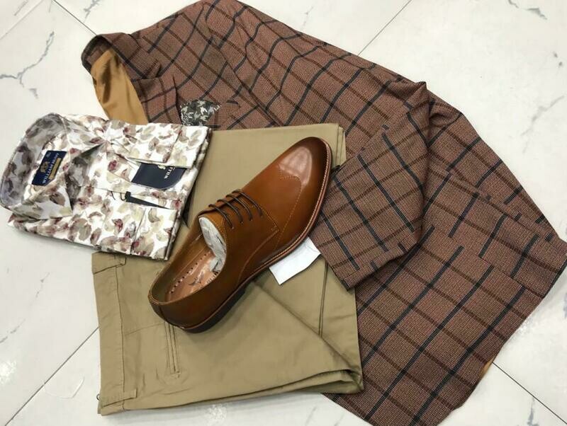 Full piece suit brown