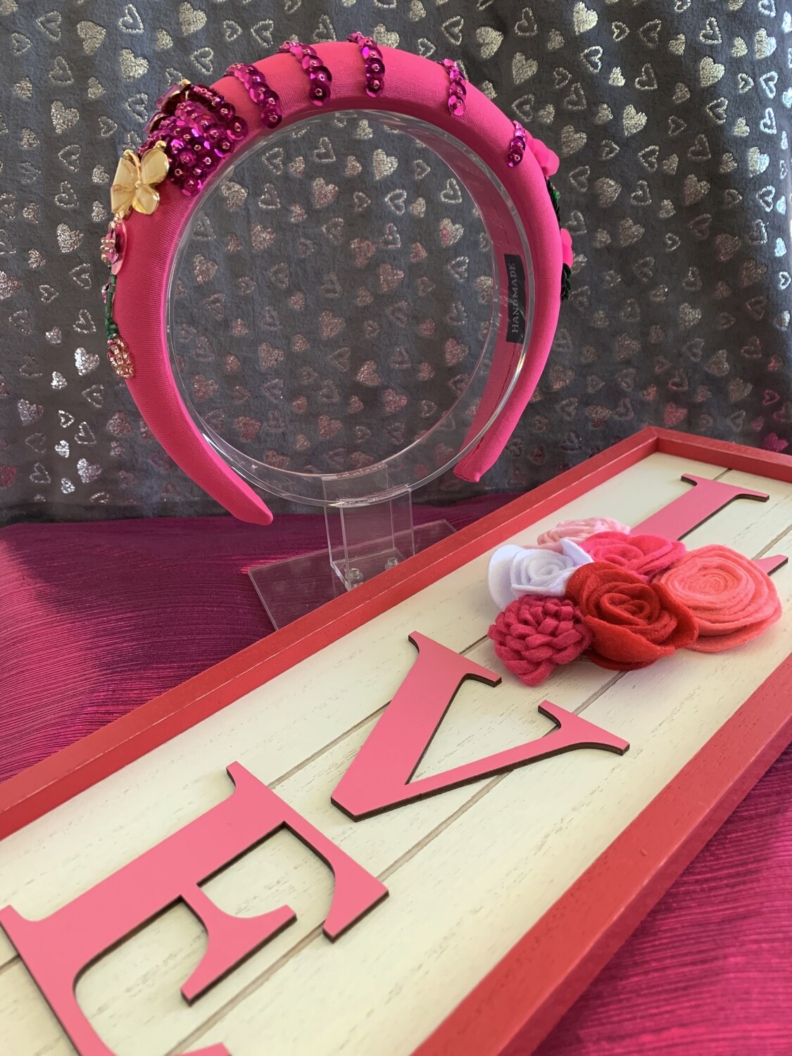 Pink headband