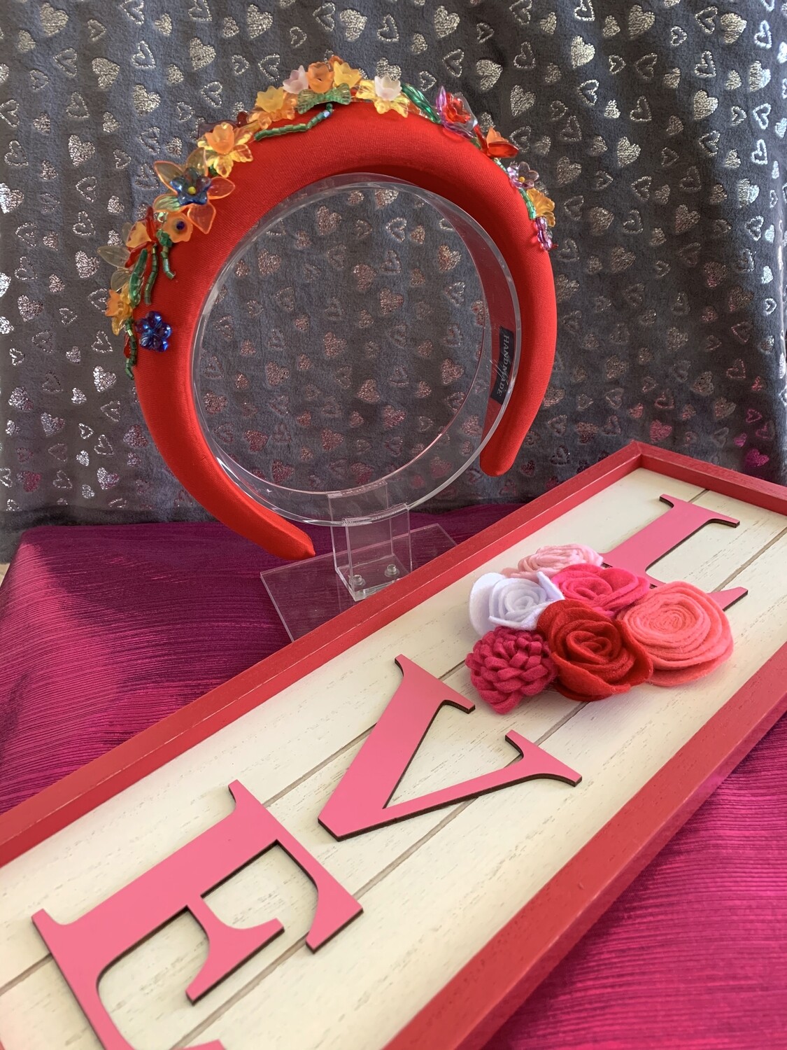 Crimson Red headband