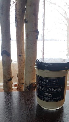White Birch Forest 8 oz Jelly Jar