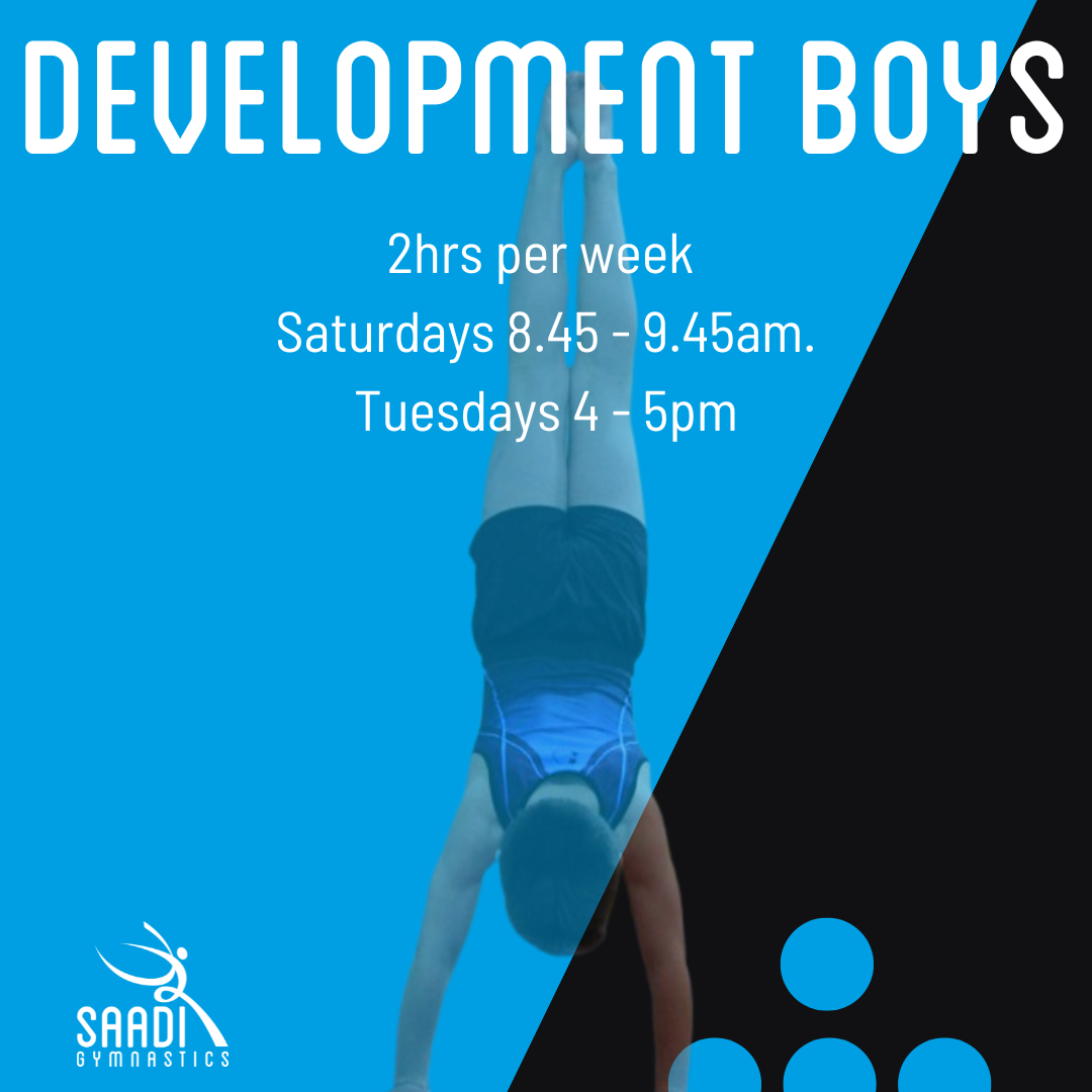 BOYS DEVELOPMENT CLASS | 2hrs/week | Saturdays 8.45 - 9.45am and Tuesday 4-5pm