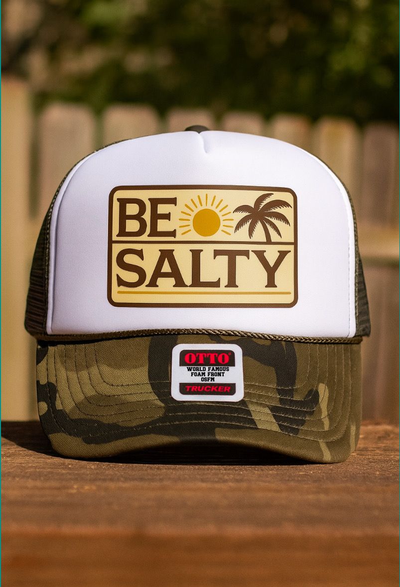 Be Salty Camo Otto Trucker Hat