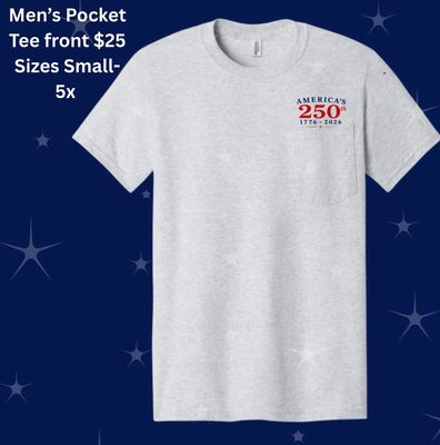 Men’s Pocket Tee Ash Grey PREORDER ENDS 6/14