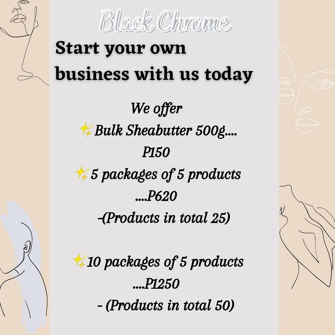 START UP 2 - Ten packages of 5 products ( Total of 50 products)