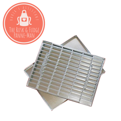 MEDIUM: PanneMan Rusk Baking Pan &amp; Cutter Set: Cut 55, 60 rusks