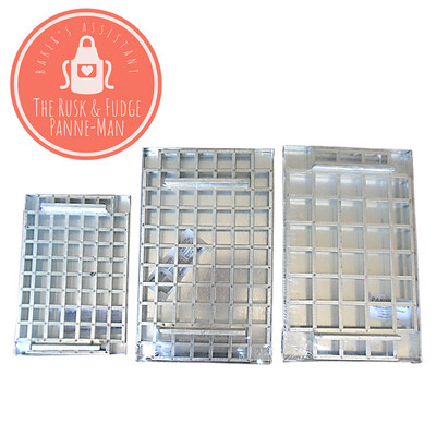 PanneMan Shortbread / Fudge Baking Pan &amp; Cutter Set: Cut 40, 45 squares