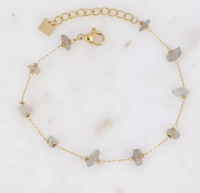 Bracelet Morriss doré et labradorites