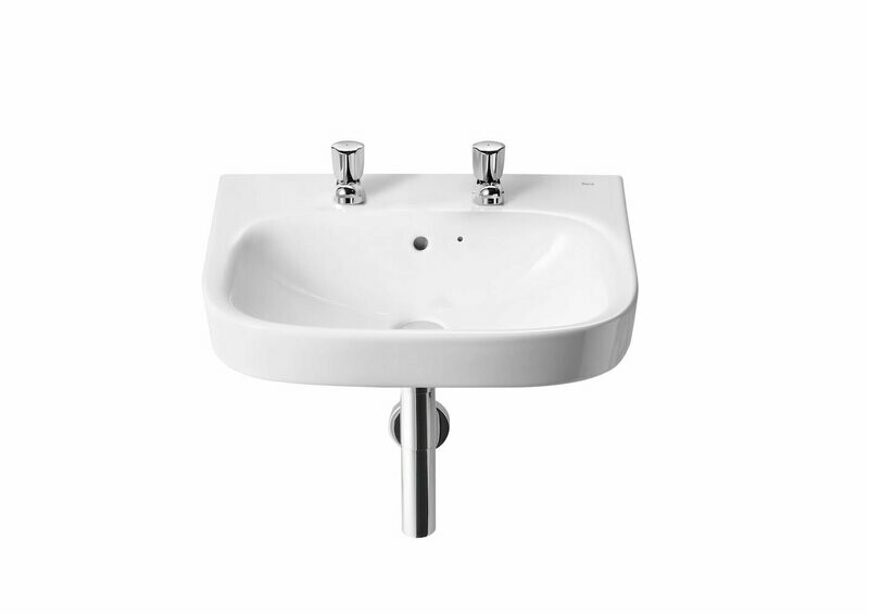 Roca Debba Basin 550 2 Tap Holes 550 x 440 x 145 mm BASIN ONLY 325995001