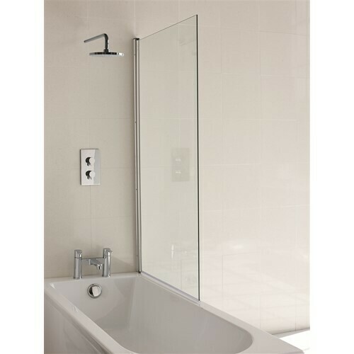 Britton 850 x 1450 x 6mm Single Panel Bath Screen - Chrome BS1