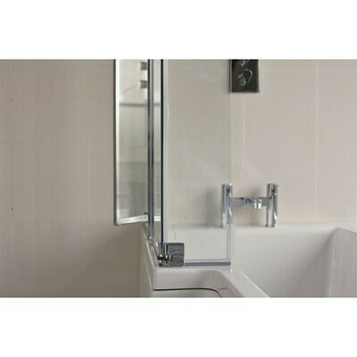 Britton EcoSquare Left Hand Bath Screen with Access Panel BS8L