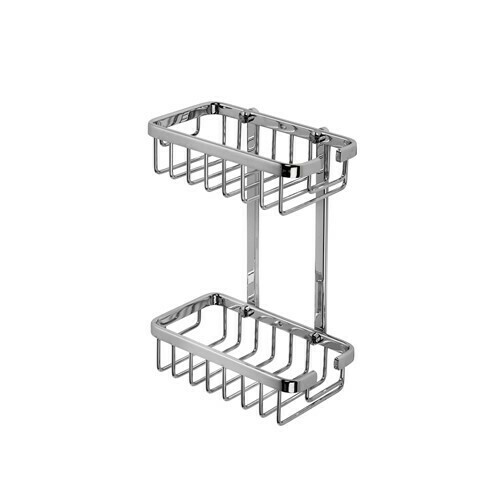 Croydex Slimline Aluminium Two Tier Basket QM786041