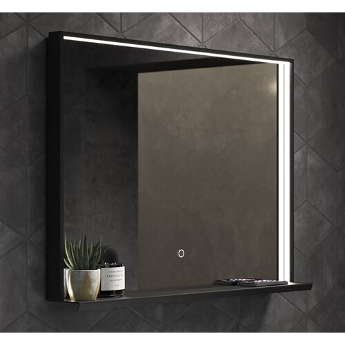 Sensio Element Shelf Mirror - Matt Black SE30498T0