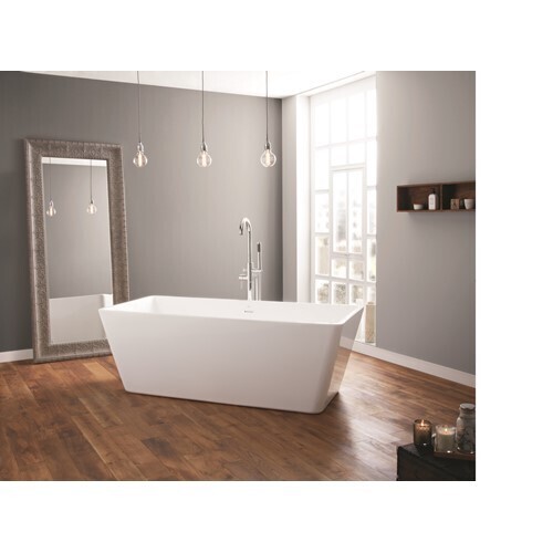 April Boston 1700 x 750 x 580mm Double Skinned Bath 74001-1700E TAP NOT INCLUDED