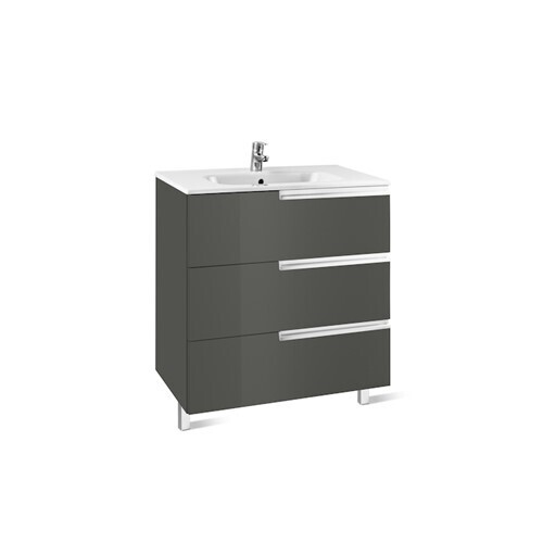 Roca Victoria-N Base Unit 600mm (Gloss Anthracite Grey) A856677153