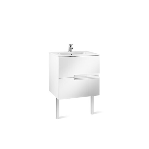 Roca Victoria-N Base Unit 700mm 2 Drawer (Gloss White) A856671806