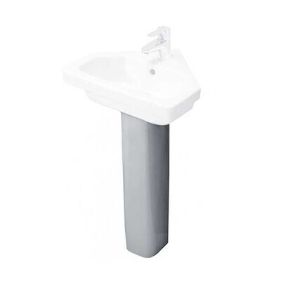 Essential Ivy Slimline Full Pedestal ONLY - White EC7007