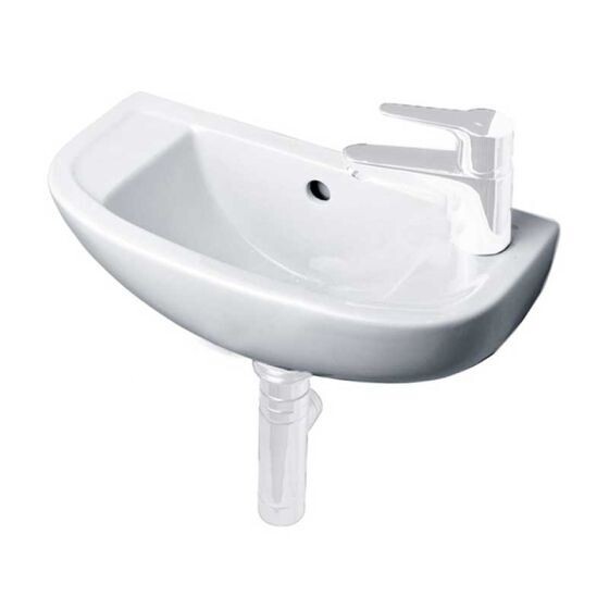 Essential Lily 450mm Vessel Basin 1 Tap Hole Right Hand EC1011