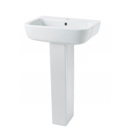 Essential Orchid 520mm Pedestal Basin ONLY 1 Tap Hole EC3001