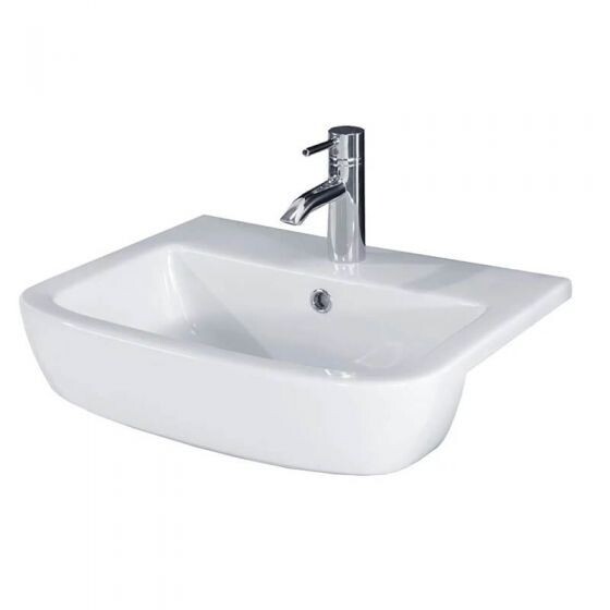 Essential Orchid 520mm Wall Hung Basin ONLY 1 Tap Hole EC3004