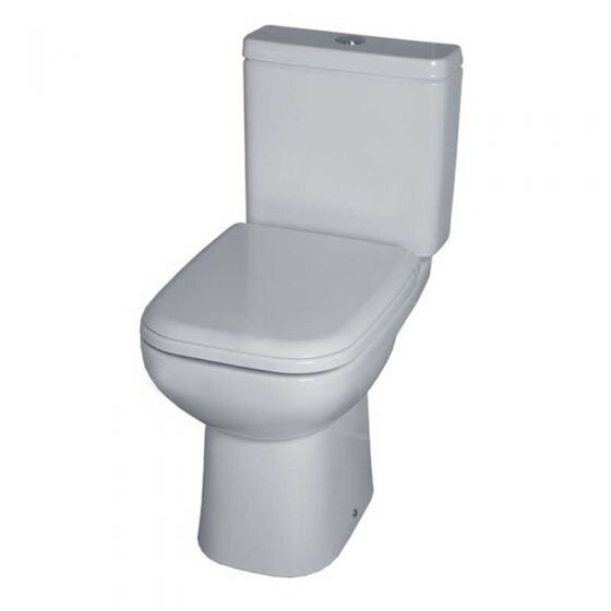 Essential Violet Close Coupled Pack With Soft Close Seat - White EC6005