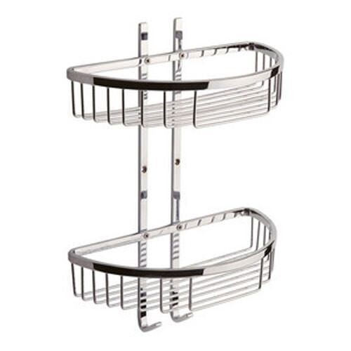VitrA Arkitekt Wire Shower Basket 2 Tier - Chrome A44053EXP
