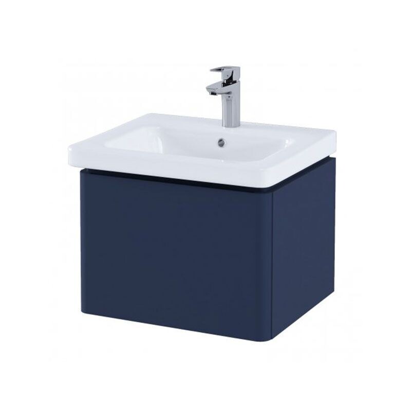 RAK-Resort 550mm Single Draw Basin Unit in Matt Denim Blue UNIT ONLY RAKRSTWBU55604